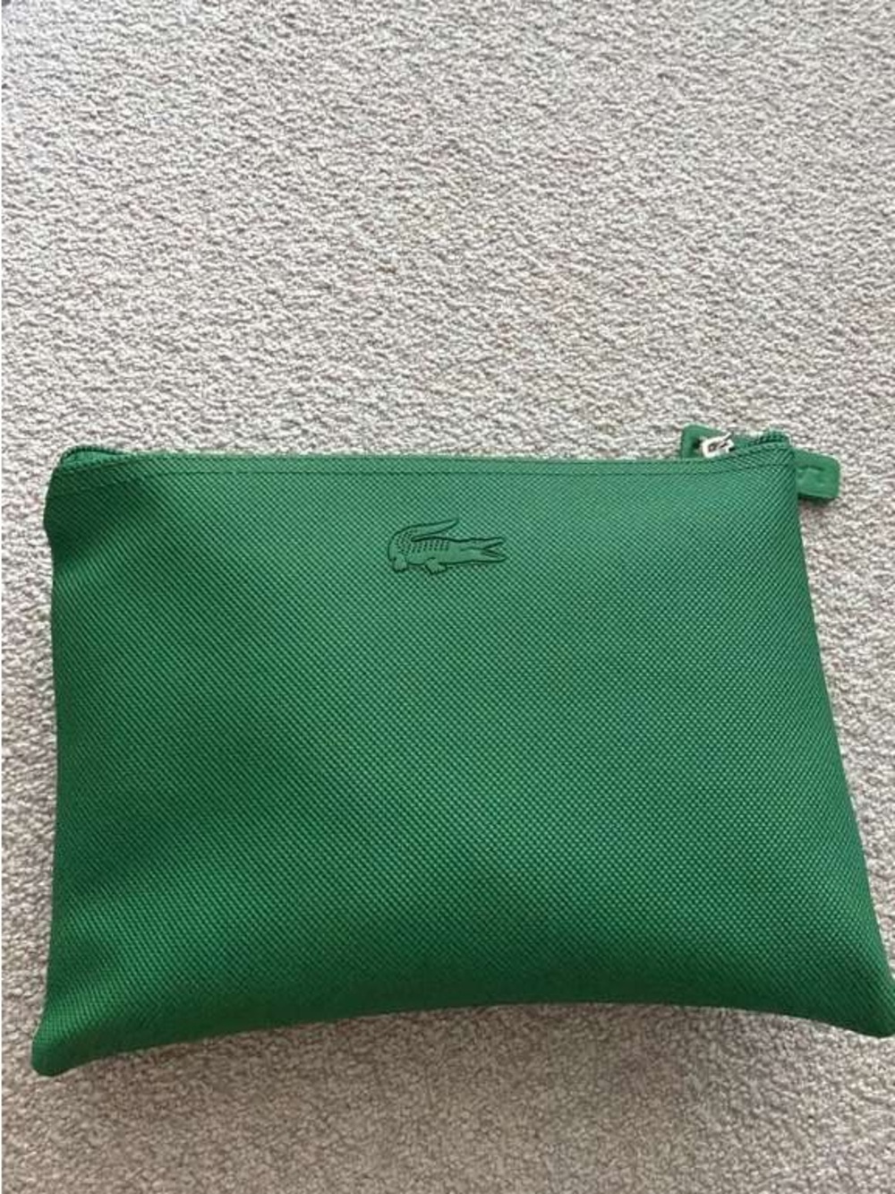 Lacoste Green Textured Toiletry Pouch